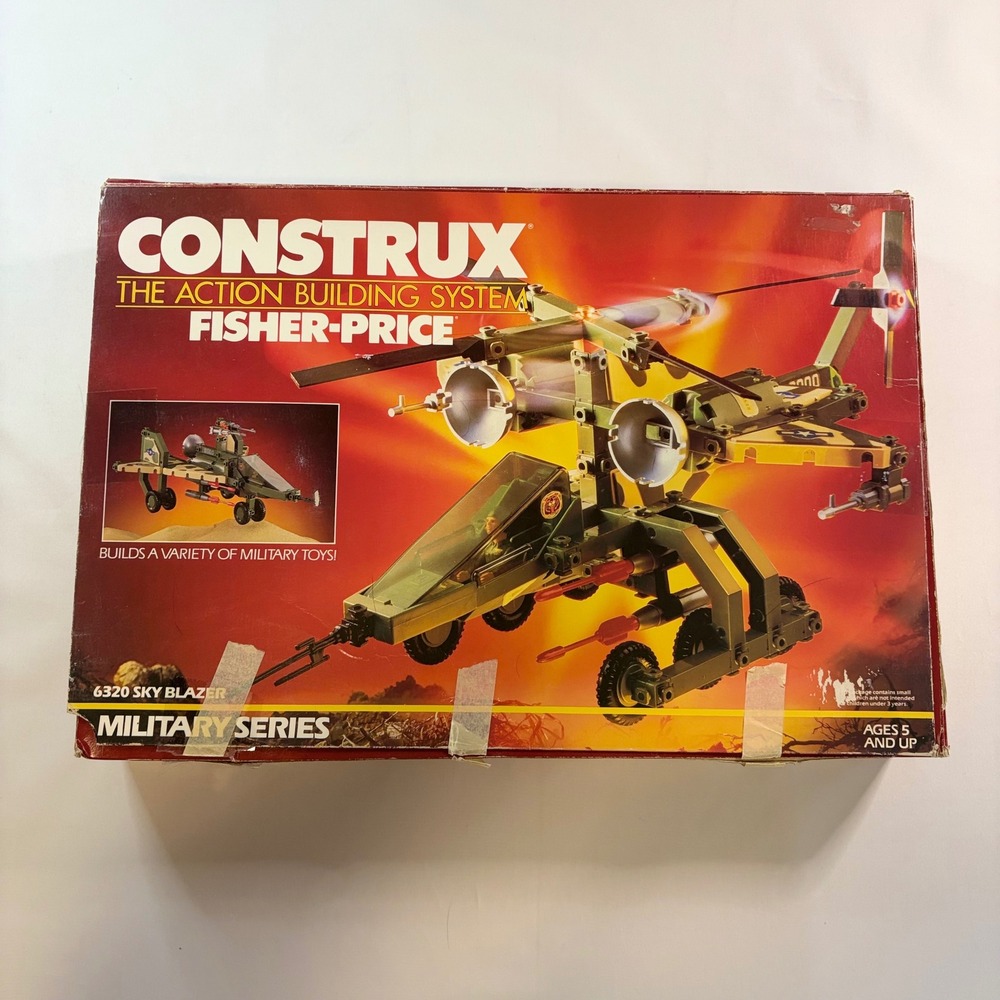 Fisher-Price Construx 6320 Sky Blazer Military Series Vintage Building Set 1980s